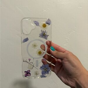 Floral Clear iPhone Case